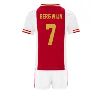 Ajax Steven Bergwijn #7 Hjemmebanesæt Børn 2022-23 Kortærmet (+ Korte bukser)